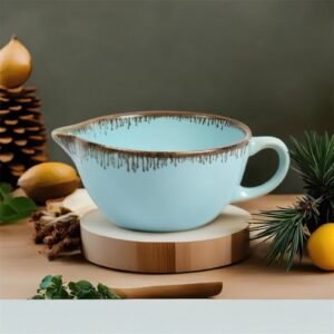 Jhaji Ceramics Ceramic Soup Bowl, Soup Mug Soup Cup Soup Studio Finish |Soup Cup Ceramic Microwave Safe (Capacity 500 ML) Studio Pottery
